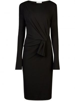 Dlouhé šaty s mašľou Nina Ricci čierna