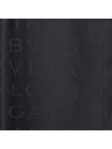 Estola de seda retro Bvlgari Vintage negro