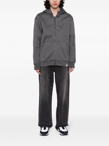 Pletená větrovka na zip Calvin Klein šedá