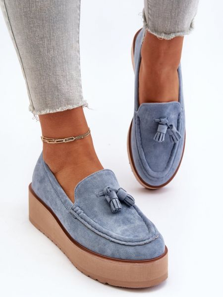 Platvorm narmastega loafer-kingad Kesi sinine