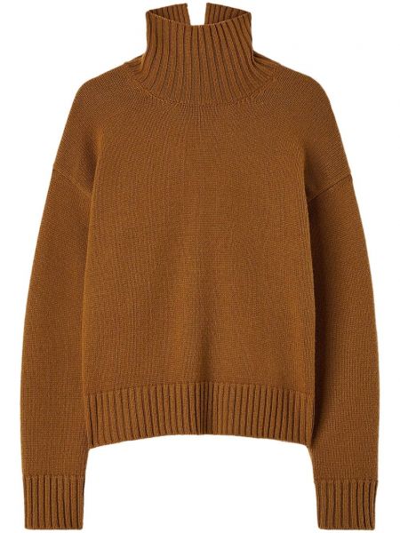 Dugi džemper od kašmira Jil Sander smeđa