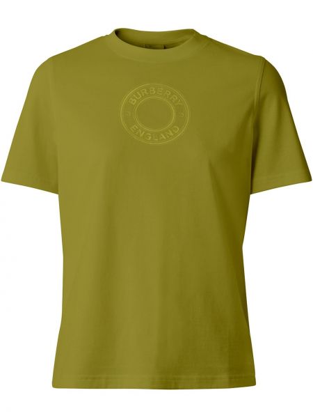 Camiseta con estampado Burberry verde