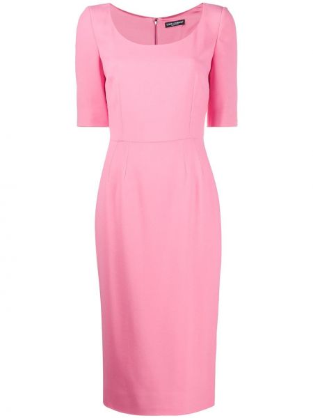 Vestido midi ajustado Dolce & Gabbana rosa