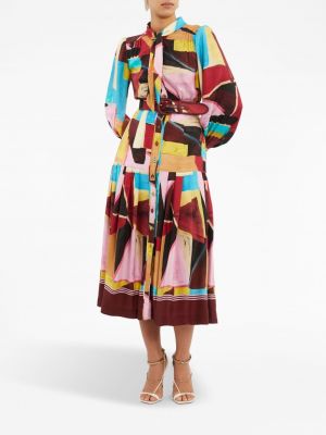 Šaty s potiskem s abstraktním vzorem Rebecca Vallance