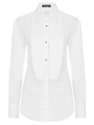 Хлопковая рубашка Dolce &amp; Gabbana белая