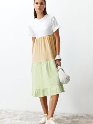 Pletené mini šaty s krátkými rukávy Trendyol