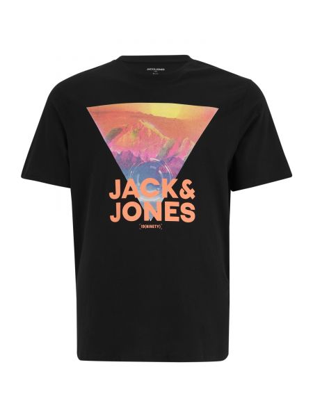 Тениска Jack & Jones Plus черно