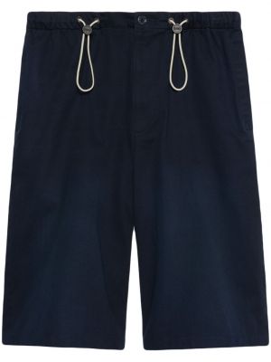 Bermuda kratke hlače z vezenjem Gucci modra