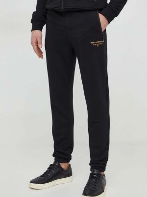 Черные однотонные спортивные штаны Karl Lagerfeld