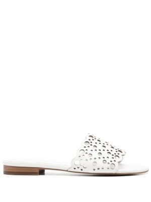 Sandaletter med slip-on Twinset vit