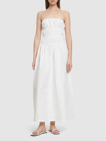 Vestido midi de algodón Designers Remix blanco