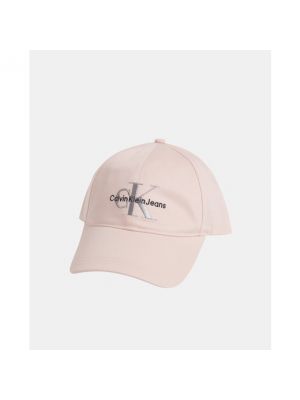 Gorra de algodón Calvin Klein Jeans rosa