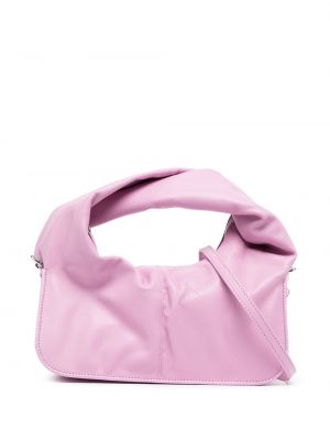 Δερμάτινη τσάντα χιαστί Yuzefi ροζ