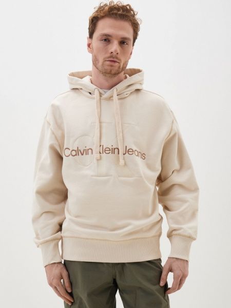 Худи Calvin Klein Jeans бежевое
