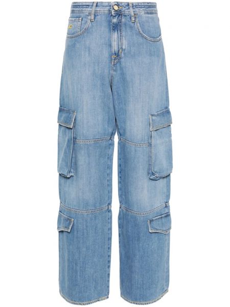 Straight jeans mit stickerei Jacob Cohën blau