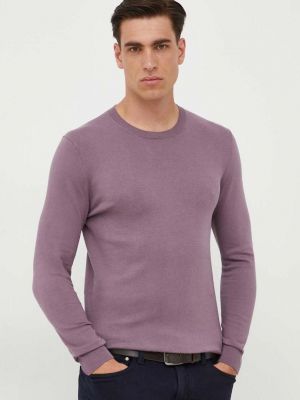 Pulover slim fit Sisley violet