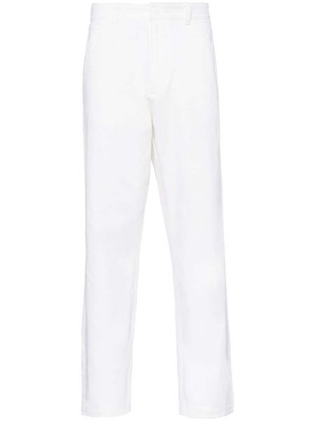Pantaloni cu croială lejeră Prada alb