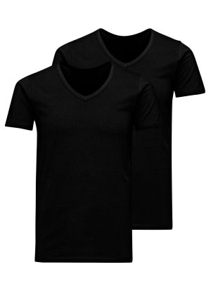 Βασικό μπλουζάκι Jack & Jones μαύρο