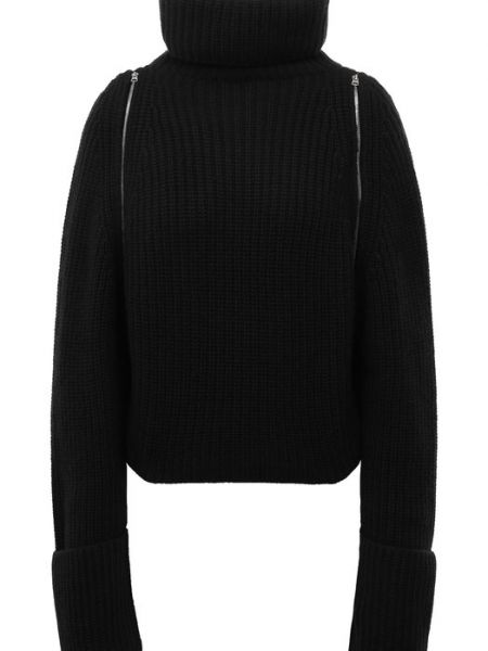 Черный кашемировый свитер Jacob Lee