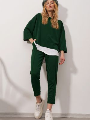 Bluza Trend Alaçatı Stili zelena