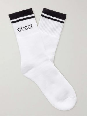 Хлопковые носки Gucci белые