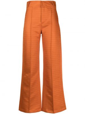Ravne hlače Destree oranžna