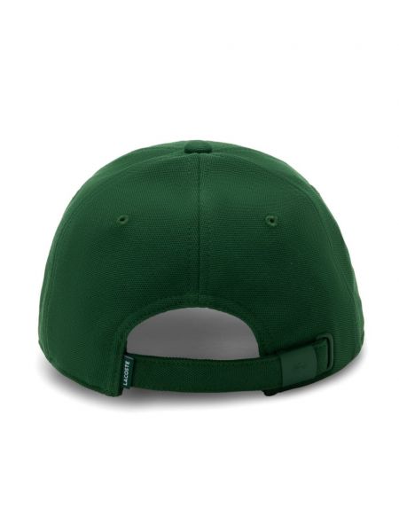 Siuvinėtas kepurė su snapeliu Lacoste žalia