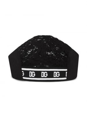 Mežģīņu berete Dolce & Gabbana melns
