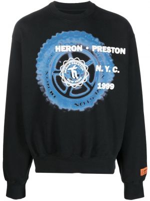 Raštuotas džemperis Heron Preston juoda