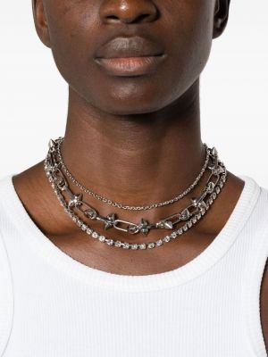 Křišťálový náhrdelník Justine Clenquet stříbrný