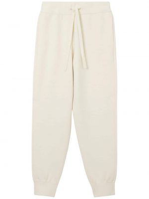 Spodnie sportowe wsuwane Burberry białe
