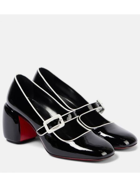 Patent læder læder mary jane pumps Christian Louboutin sort