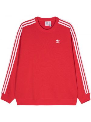 Sweat brodé en jersey Adidas rouge