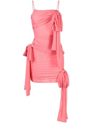 Ασύμμετρη κοκτέιλ φόρεμα Blumarine ροζ