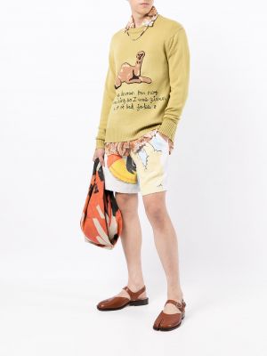 Jersey de alpaca de tela jersey Bode amarillo