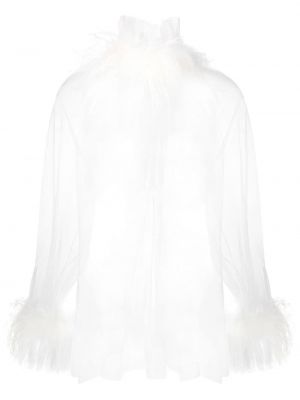 Блуза с пера Styland бяло
