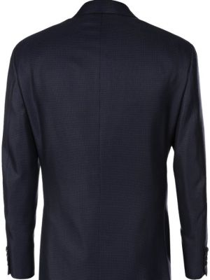 Шелковый пиджак Brioni синий