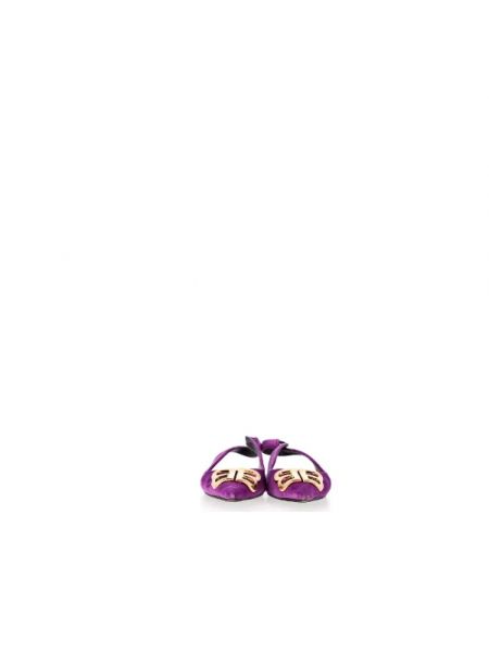 Sandalias de terciopelo‏‏‎ retro Balenciaga Vintage violeta