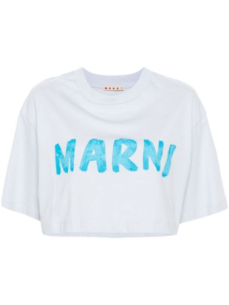 Bavlnené tričko s potlačou Marni
