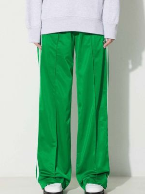 Зеленые спортивные штаны свободного кроя с аппликацией Adidas Originals