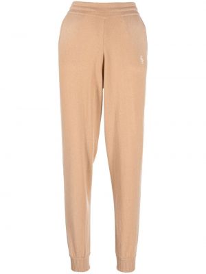 Pantaloni ricamati Sporty & Rich marrone