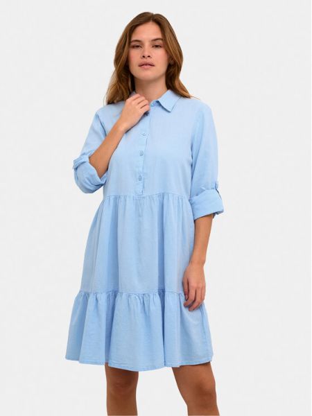 Φόρεμα σε στυλ πουκάμισο Kaffe μπλε