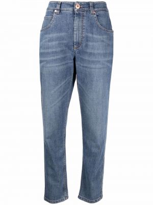 Straight jeans Brunello Cucinelli blå