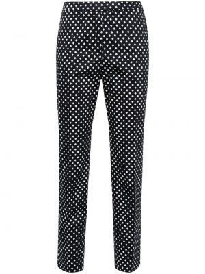Pantaloni slim fit cu imagine cu imprimeu geometric Peserico