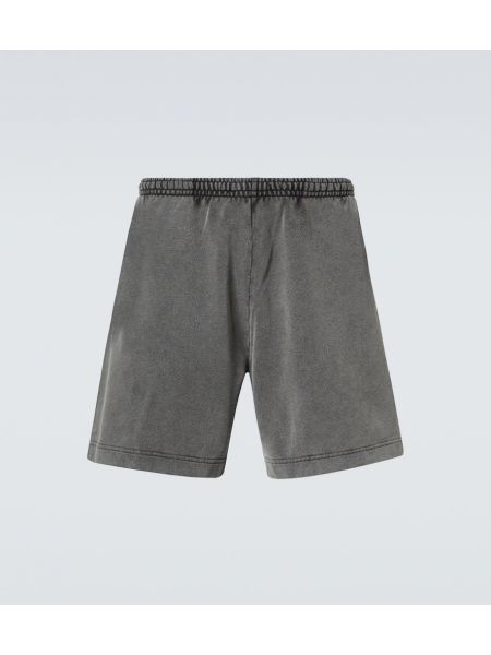 Bomull fleece shorts Acne Studios svart