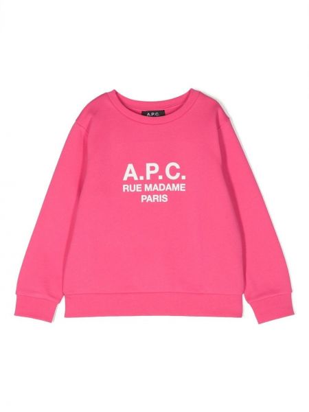 Hoodie för tjejer A.p.c. Kids rosa