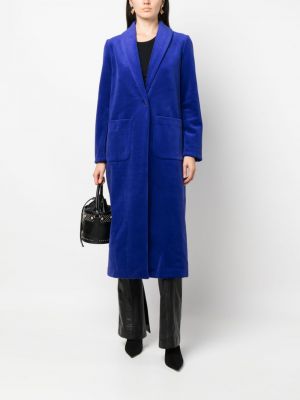 Sametový kabát Forte Forte modrý