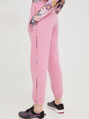 Спортивні штани з аплікацією Femi Stories рожеві