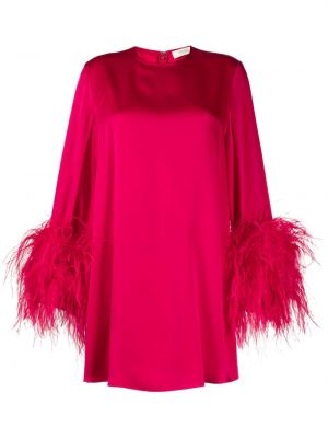 Σατέν κοκτέιλ φόρεμα με φτερά Lapointe