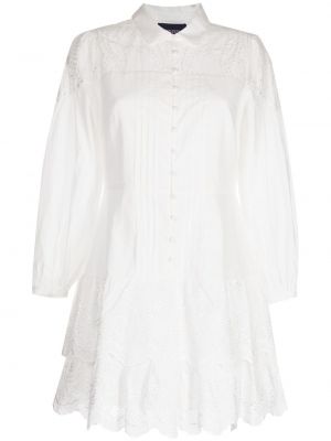 Mini šaty Marchesa Rosa bílé
